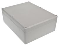 186-2264 RS PRO Grey ABS Enclosure, IP67, IK09, Grey Lid, 225 x 174.8 x 81.25mm