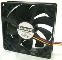 9s0924f4011 Sanyo Denki San Ace 9S Series Axial Fan, 24 V dc, DC Operation, 76m³/h, 2.16W, 90mA Max, 92 x 92 x 25mm