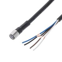 xs3f-m8pvc4s2m Omron Male M12 to Female M8, M12 Sensor Actuator Cable
