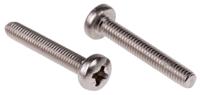 528-851 RS PRO Pozi M4 Pan A2 304 Stainless Steel Machine Screws DIN 7985 x 25.0mm