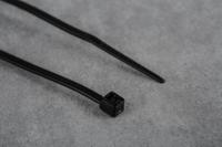 233-455 RS PRO Cable Tie, 100mm x 2.5 mm, Black Nylon, Pk-100