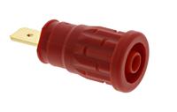 972362101 Hirschmann Test & Measurement Red Female Banana Socket, 4 mm Connector, 32A, 1000V ac/dc, Gold Plating