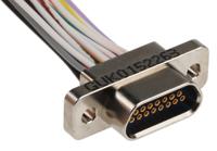 mwdm2l-15s-6e5-18b Glenair MWDM 15 Way D-sub Connector Socket