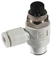 as2201fm-01-06 SMC AS Series Threaded Speed Controller, R 1/8 Inlet Port x 6mm Tube Outlet Port