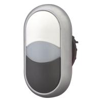 70011286-m22-ddl-wsm22-a Eaton RMQ Titan M22 Series Black/White Illuminated Momentary Push Button Head, 22mm Cutout, IP66