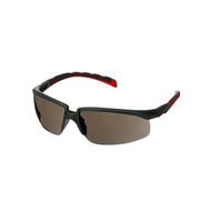 s2002sgaf-red 3M Solus Anti-Mist Safety Glasses, Grey PC Lens