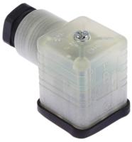 935980205-rs-gdml-2011-led-24-schwarz Hirschmann GDML 2P+E DIN 43650 A, Female Solenoid Valve Connector with Indicator Light, 24 V dc Voltage