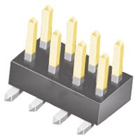 tsm-104-01-l-dv Samtec TSM Series Straight Surface Pin Header, 8 Contact(s), 2.54 mm Pitch, 2 Row, Unshrouded