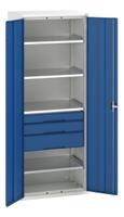 1692645611 Bott 2 Door, 3 Drawer Steel Floor Standing Cupboard, 2000 x 800 x 550mm