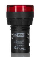 271-7488 RS PRO, Panel Mount Red LED Pilot Light, 22mm Cutout, IP65, Round, 110V ac/dc