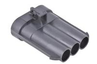 12124686 Delphi, Metri-Pack 630 Automotive Connector Plug Black Cable Mount 3 Way, Crimp Termination