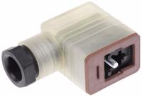 933571100-gml-209-nj-led-24-ye-black Hirschmann GML 2P+E DIN 43650 B, Female Solenoid Valve Connector with Indicator Light, 24 V Voltage