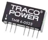 tmr-6-0523 TRACOPOWER TMR 6 DC-DC Converter, ±15V dc/ ±200mA Output, 4.5 → 9 V dc Input, 6W, Through Hole, +70°C Max Temp