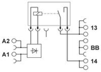 1078686 Phoenix Contact RIF-1-RPT-LDP-24DC/1ICT Series Interface Relay, DIN Rail Mount, 24V dc Coil, SPST