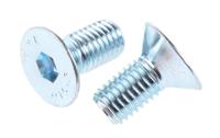 822-9284 RS PRO Bright Zinc Plated Steel Hex Socket Countersunk Screw, DIN 7991, M12 x 25mm