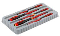 be-9882sl Bahco Pozidriv; Slotted Insulated Screwdriver Set, 5-Piece