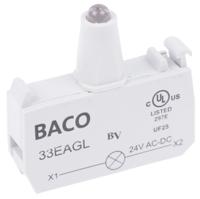 33eagl BACO BACO Series Light Block, 24V, Green Light