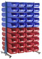 424-5487 RS PRO PP Louvre Panel Storage Unit, 750mm x 1000mm x 1500mm, Blue