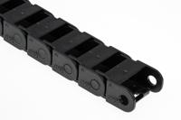07200380 Igus 7, e-chain Black Cable Chain - Flexible Slot, W27 mm x D15mm, L1m, 38 mm Min. Bend Radius, Igumid G