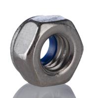 530-400 RS PRO, Bright Zinc Plated Steel Lock Nut, DIN 982, M10