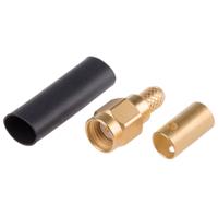 r125075000 Radiall, Plug Cable Mount SMA Connector, 50Ω, Crimp Termination, Straight Body
