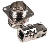 rjftv21n Amphenol Socapex RJFTV Series Female RJ45 Connector, Panel Mount, Cat5e Straight 1 Port 8 -Way