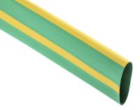 398-032 RS PRO Heat Shrink Tubing, Green/Yellow 25.4mm Sleeve Dia. x 1.2m Length 2:1 Ratio