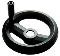 161-1987 RS PRO Black Technopolymer Hand Wheel, 80mm diameter