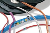531-07939 HellermannTyton HODS85 Suspend Cable Marker, Yellow, Pre-printed "E", 1.8 → 6.3mm Cable, for AT1, AT2 or AT3