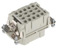 09320183101 HARTING Heavy Duty Power Connector Insert, 16A, Female, Han EE Series, 18 Contacts