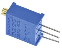 3296w-1-502lf 5kΩ, Through Hole Trimmer Potentiometer 0.5W Top Adjust Bourns, 3296