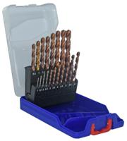 11454170015 Tivoly 19-Piece for Steel, 10mm Max, 1mm Min, HSS Bits
