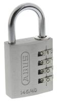 0036984 ABUS 145/40 Combination Weatherproof Aluminium, Steel Safety Padlock, 6mm Shackle, 40mm Body