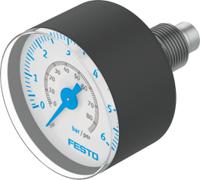 map-40-6-18-en Festo R 1/8 Analogue Pressure Gauge 6bar Inline 40mm Outside Diameter
