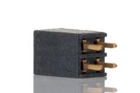 ssq-102-01-g-d Samtec SSQ Series Straight Through Hole Mount PCB Socket, 4-Contact, 2-Row, 2.54mm Pitch, Solder Termination
