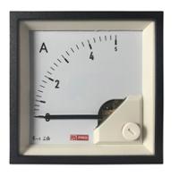 186-2434 RS PRO Digital Ammeter 5 (Input, Scale)A AC, 68mm x 68mm, 1 % Moving Iron