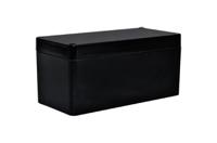 190-4279 RS PRO Black Fibreglass Reinforced Polyester Enclosure, IP66, Black Lid, 190 x 75 x 75mm