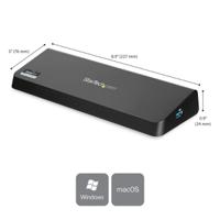 usb3dockhdpc StarTech.com Dual Monitor 4K USB 3.0 Docking Station with DisplayPort, HDMI - 4 x USB ports, USB A