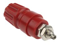 930136101 Hirschmann Test & Measurement 4mm Red Terminal Post, 60V dc, 63A, M6 x 0.75 Thread