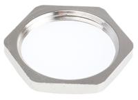 d4016106 SIB Nickel Nickel Plated Brass Cable Gland Locknut, PG16 Thread