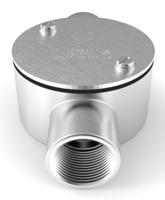 471-1259 RS PRO Through Box, Conduit Fitting, 25mm Nominal Size, 316 Stainless Steel, Silver IP67 rating