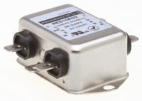 res10f03 Roxburgh EMC, RES10 3A 250 V ac DC → 400Hz, Chassis Mount RFI Filter, Fast-On, Single Phase