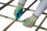 11501070 Ansell HyFlex 11-501 Grey Kevlar Cut Resistant Gloves, Size 7, Nitrile Foam Coating