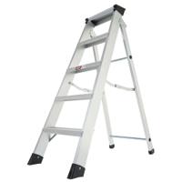 285-136 RS PRO Aluminium 5 steps Step Ladder, 2.18m open length