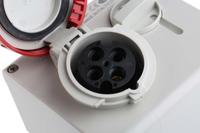 5051686 Scame Right Angle Switchable IP66, IP67 Industrial Interlock Socket 3P+E, Earthing Position 6h, 16A, 415 V