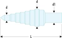 229ast1 Facom HSS Step Drill Bit