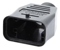 c146-10r008-606-12 Amphenol Industrial Heavy Mate Q Heavy Duty Power Connector Hood, M25 x 1.5 Thread, Straight Heavy Mate Range