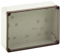 11100801 Spelsberg TK PS Series Grey Polystyrene Enclosure, IP66, Transparent Lid, 254 x 180 x 90mm