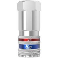 104102207 CEJN Zinc Plated Steel Female Pneumatic Quick Connect Coupling, 3/4 in Female BSPP Threaded