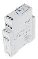 832102400000 Finder 83 Series Series DIN Rail Mount Timer Relay, 24 → 240V ac/dc, 1-Contact, 0.05-10 min, 0.05-10 h, 0.05-10